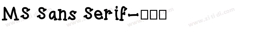 MS Sans Serif字体转换